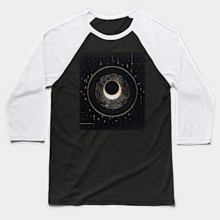 Galaxy Moon Baseball T-Shirt